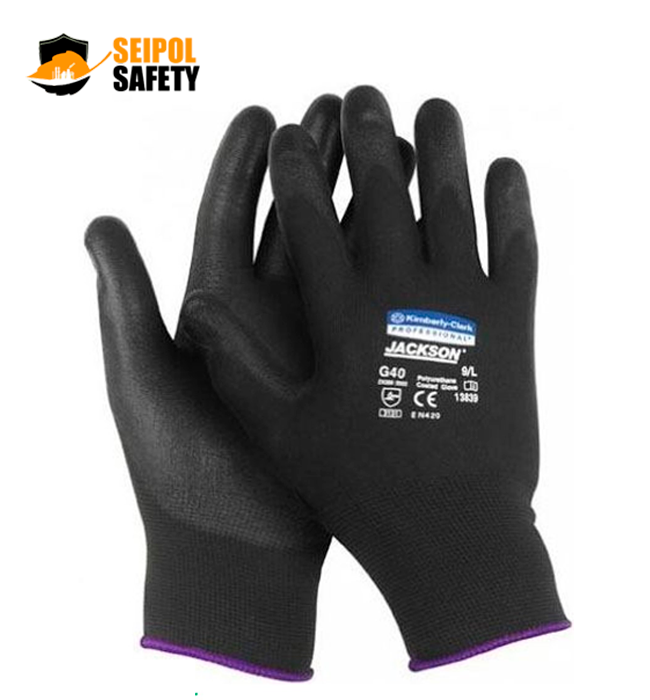GUANTE G40 TEJIDO NYLON PALMA PU JACKSON – KIMBERLY CLARK | SEIPOL SAFETY