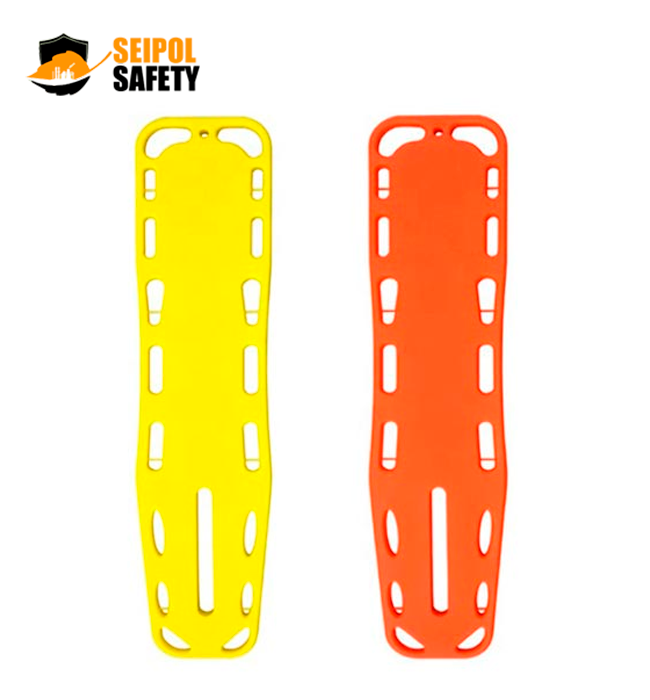 CAMILLA DE PVC RIGIDA AMARILLO-NARANJA