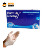 GUANTE DE NITRILO DESCARTABLE X 100 UND FAMILY DOCTOR