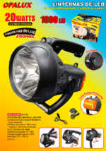 LINTERNA RECARGABLE LED 20W HB-2146 OPALUX - Imagen 2