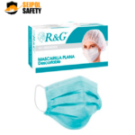 MASCARILLA PLANA DESCARTABLE CAJA X 50 UND R & G