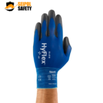 GUANTE HIFLEX NYLON AZUL PALMA NEGRA 11-618 ANSELL