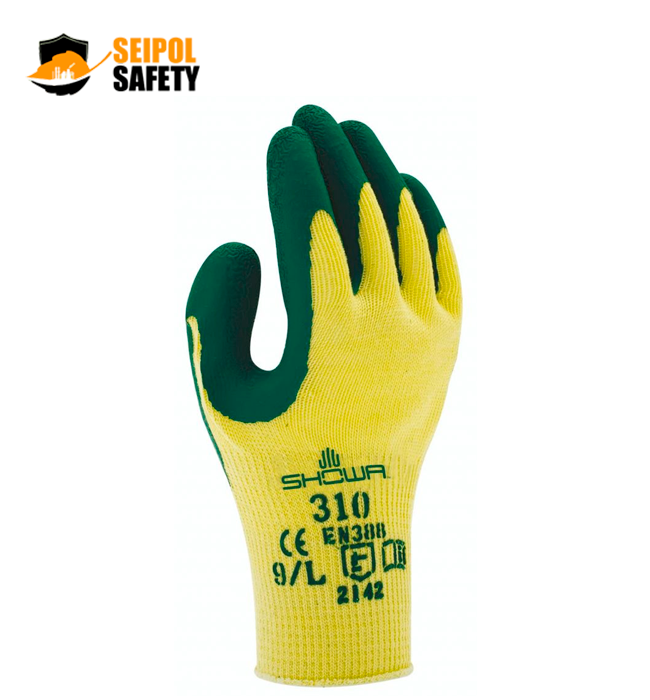 GUANTE PALMA DE LATEX 310 GREEN SHOWA