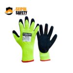GUANTE MULTIFLEX MPA102 LATEX HI-VIZ PALMA NEGRA