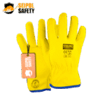 GUANTE STEELPRO BADANA AMARILLO