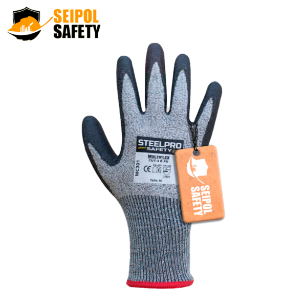 GUANTE STEELPRO MC301 CUT3 B PU T-9