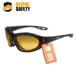 LENTE STEELPRO X5 A/F ESPEJADO DORADO