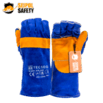 GUANTE DE SOLDADOR TECSEG 14" C/REFUERZO AZUL
