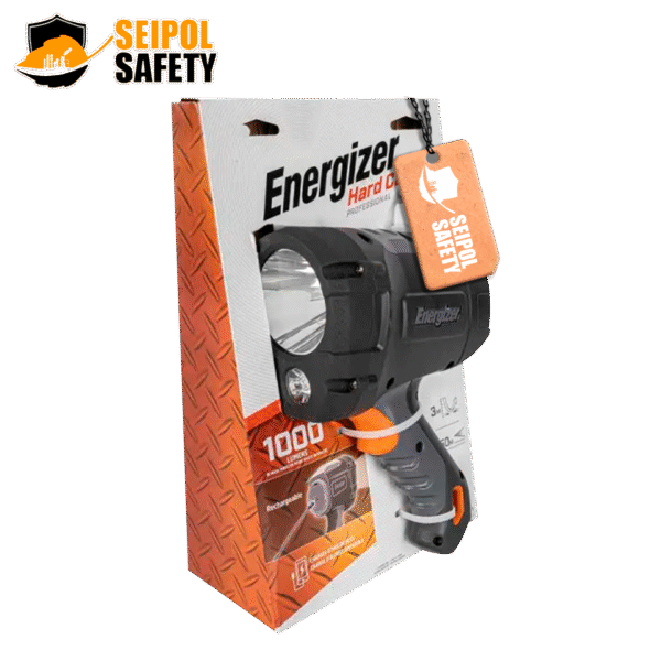 Energizer TAC R 800 – Torcia LED Ricaricabile Tattica – 800 Lumen – Corpo In Alluminio – Resistente All’Acqua IPX4 – Con Cavo USB, Clip E Custodia