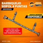 BARBIQUEJO SEIPOL DE 4 PUNTAS SIN MENTONERA - Imagen 2