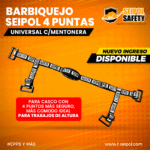 BARBIQUEJO SEIPOL DE 4 PUNTAS CON MENTONERA - Imagen 2