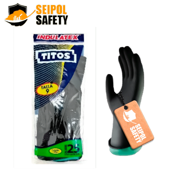 GUANTE INDULATEX TITOS CALIBRE 25 EN PALMA