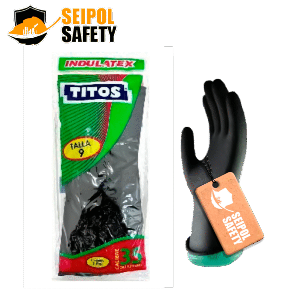 GUANTE INDULATEX TITOS CALIBRE 35 EN PALMA