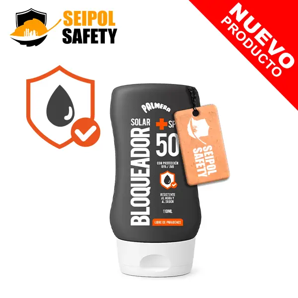 BLOQUEADOR SOLAR PALMERA 110ML SPF 50 ( RESISTENTE AL AGUA )