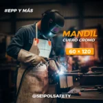 MANDIL DE CUERO CROMO NACIONAL - Imagen 2